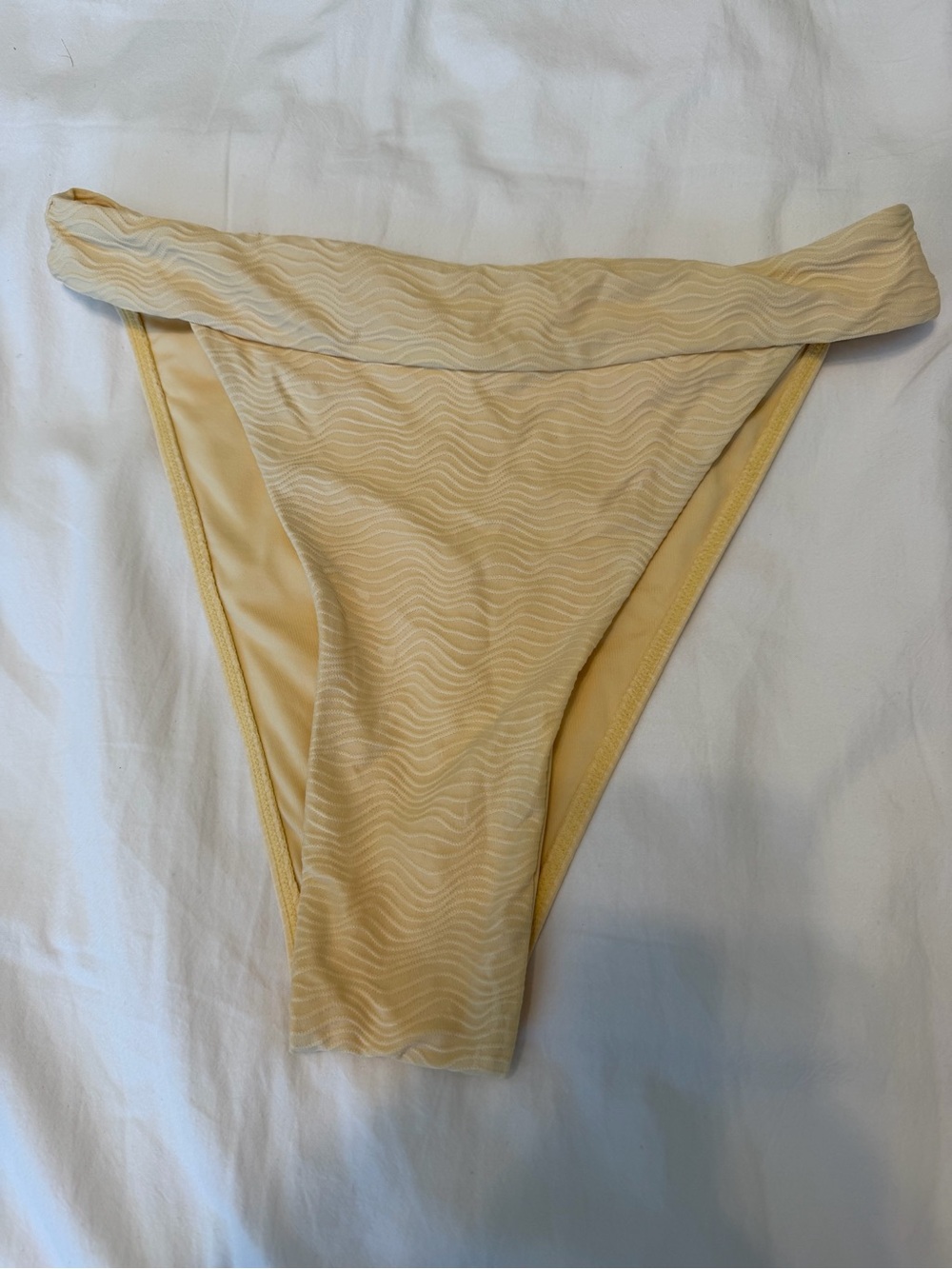 Monday Swimwear Creme wave Bikini Bottom